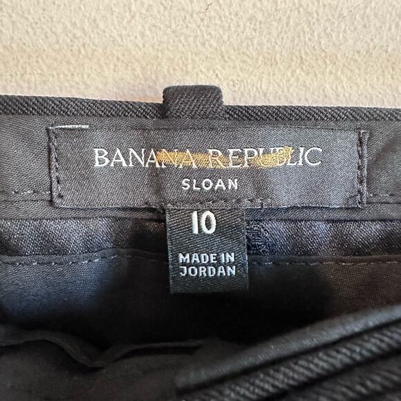 Banana Republic Mid Rise Straight Sloan Pant Black 10 754557 - Picture 6 of 12